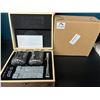 Image 1 : Lot of 2 Whiskey Stone Sets w/ Glasses & Wooden Storage Box