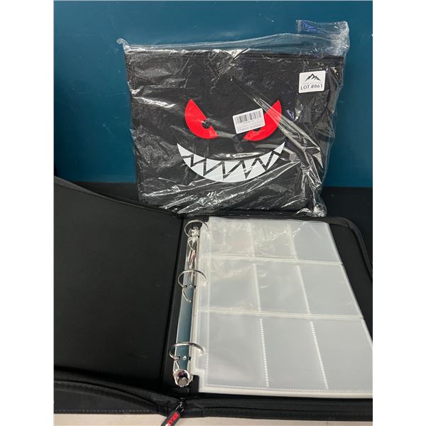 Lot of 2 Large Pokemon Binders (Gengar Design) - Holds 720 cards