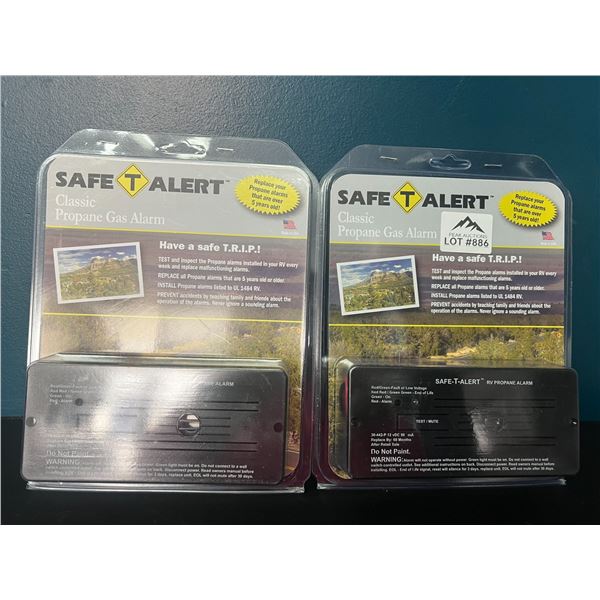 Lot of 2 Safe T Alert Classic RV Propane Gas Alarms