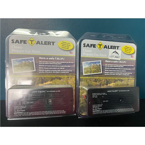 Lot of 2 Safe T Alert Classic RV Propane Gas Alarms
