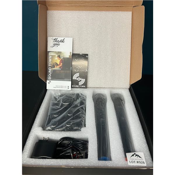 Lot of 1 Sound Town Wireless Microphone Karaoke Mixer System - SWM15-PRO