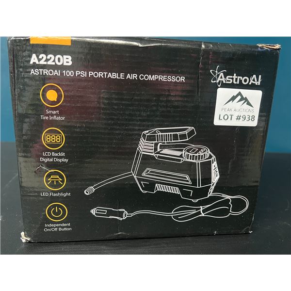 Lot of 1 AstroAI A220B 100PSI Portable Air Compressor