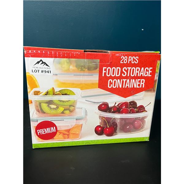 Lot of 1 28PCS Food Storage Container Set