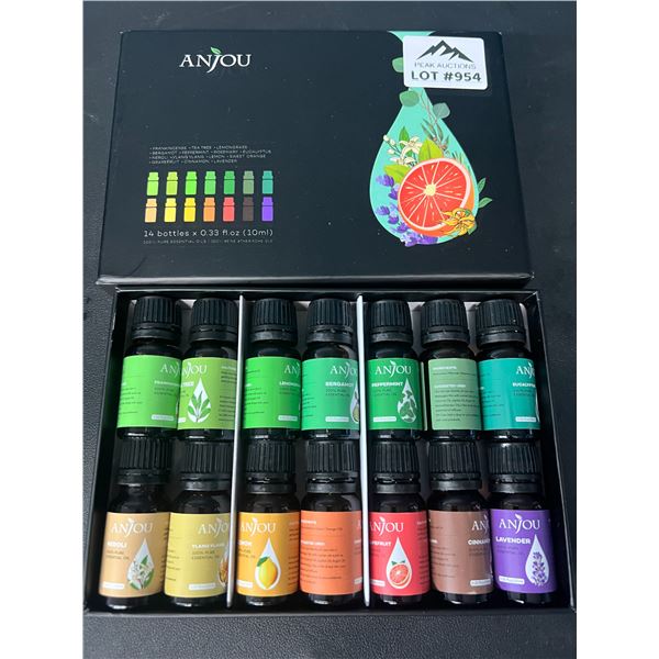 Lot of 1 14PC Anjou Pure Essential Oil Set