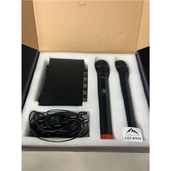 Lot of 1 Sound Town Wireless Microphone Karaoke Mixer System - SWM16-PRO