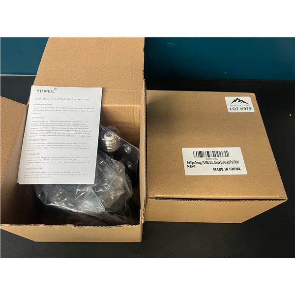 Lot of 2 Red Light Therapy Lamps