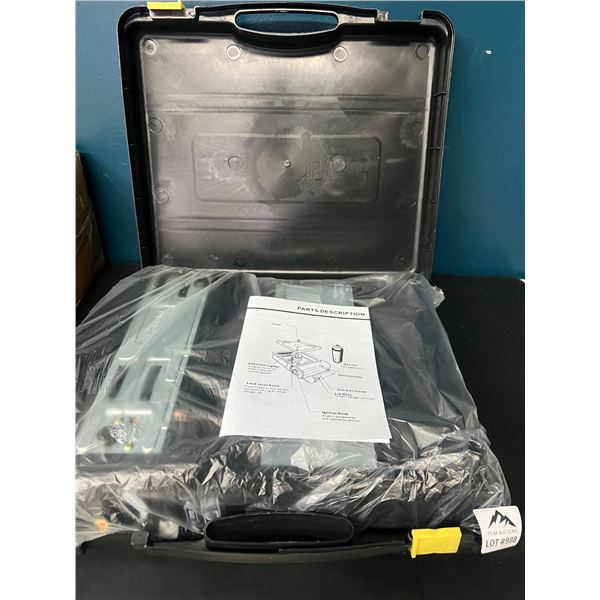 Lot of 1 Portable Gas Stove w./ Case