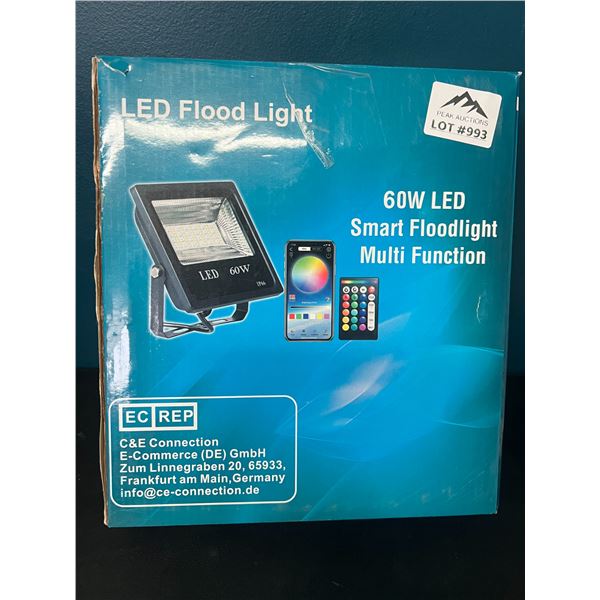 Lot of 1 60W Smart LED Flood Light
