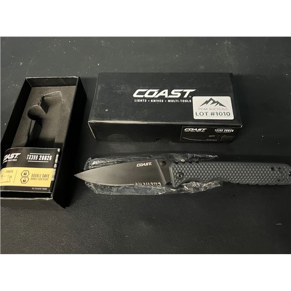 Lot of 1 Coast TX399 20826 Double Lock Folding Knife
