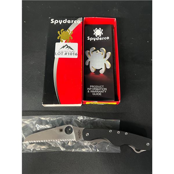 Lot of 1 Spyderco Clipitool Rescue Folding Knife - C209GS