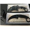 Image 2 : Lot of 2 MTech USA Tactical Fixed Blade Knives - MT-665BK