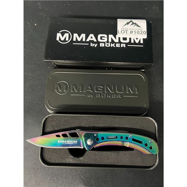 Lot of 1 Magnum by Boker Rainbow Pocket Knife