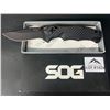Image 1 : Lot of 1 SOG V11 Vulcan Black Folding Knife