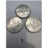 Image 1 : 1955 Canadian Silver Dollars