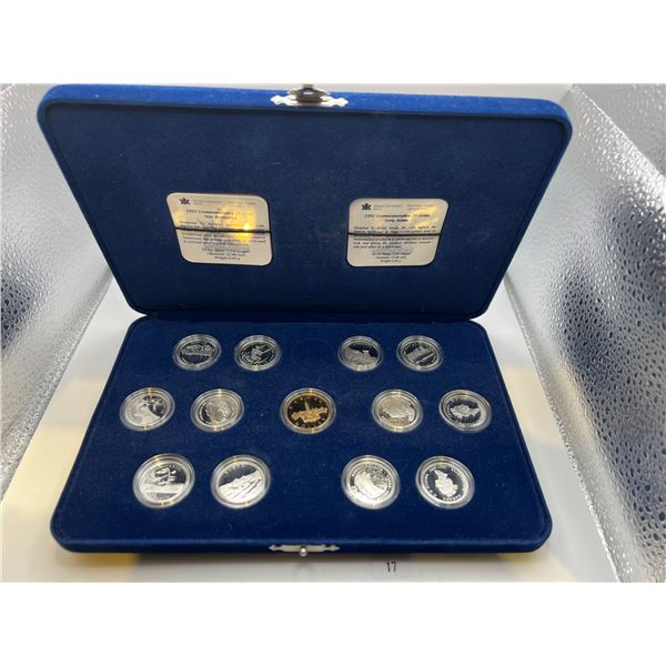 1992 Canadian Provincial Sterling Silver Quarter Set