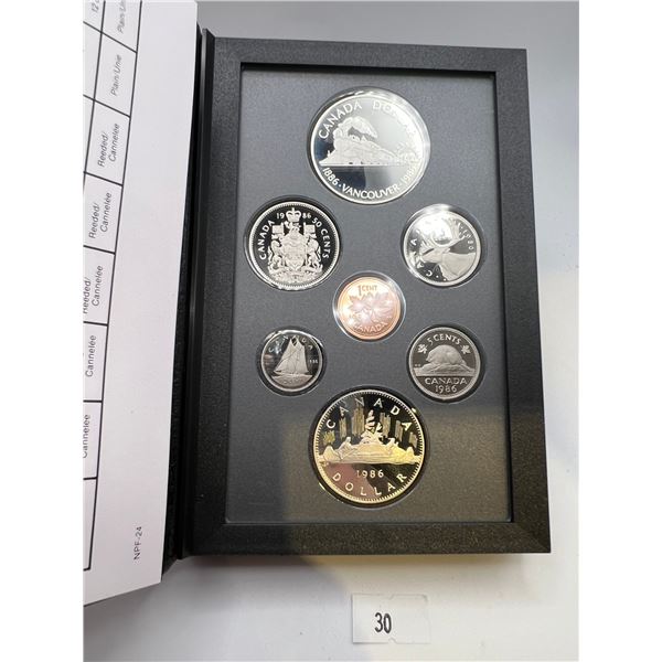 1986 Canadian Double Dollar Proof Set