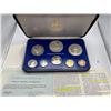 Image 1 : 1976 Barbados 8-coin Proof Set with 2 Silver Coins