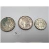 Image 1 : USA Silver 1921 Morgan Dollar, 1922 Peace Dollar & 1951 Half Dollar