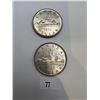 Image 1 : 1952 & 1953 Canadian Silver Dollars