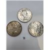 Image 2 : 1950's Canadian Silver Dollars x 3