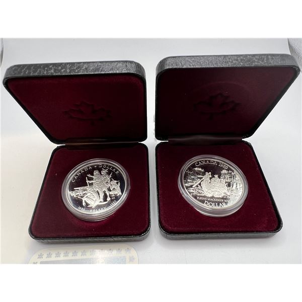 1989 & 1990 50% Silver RCM collector coins