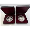 Image 1 : 1989 & 1990 50% Silver RCM collector coins