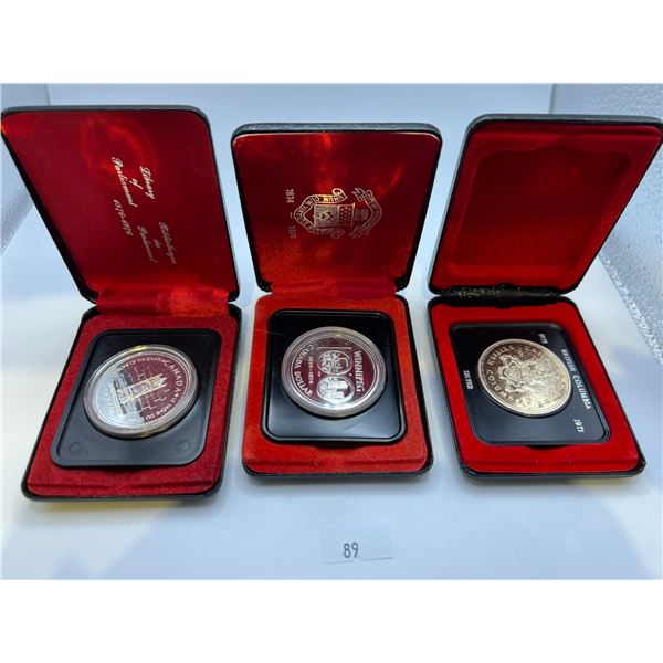 1971,1974,1977 Canada 50% Silver Dollars