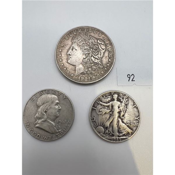 USA 90% Silver Morgan Dollar & Half Dollars