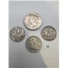 Image 1 : 1922 USA Silver Peace Dollar & Silver Half Dollars
