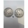 Image 2 : 1923 & 1936 USA Silver Walking Liberty Half Dollars