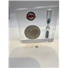 Image 4 : Resin Suspended Coins with Hour Glasses - Silver 1964 50 cent piece Canada