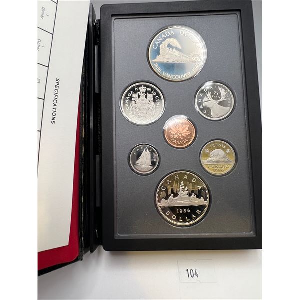 1986 Canada Double Dollar Proof Set