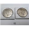 Image 1 : 1922 USA Silver Peace Dollars
