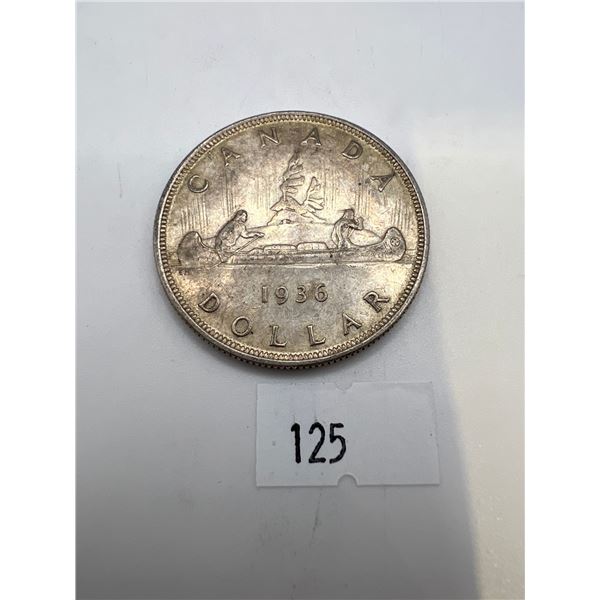 1936 Canadian Silver Dollar - George V