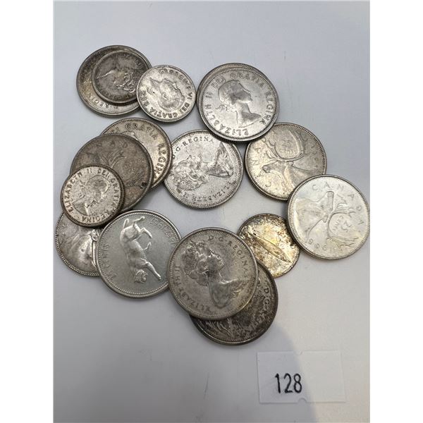 81.2g of Canadian Silver Quarters & Dimes