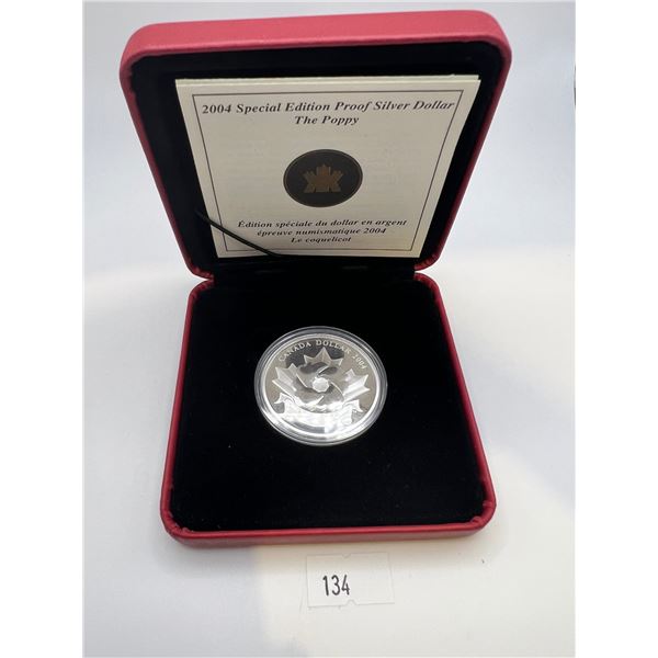 2004 Special Edition Poppy - Fine Silver Dollar