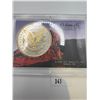 Image 2 : 1880 USA Silver & Gold Plated Morgan Dollar
