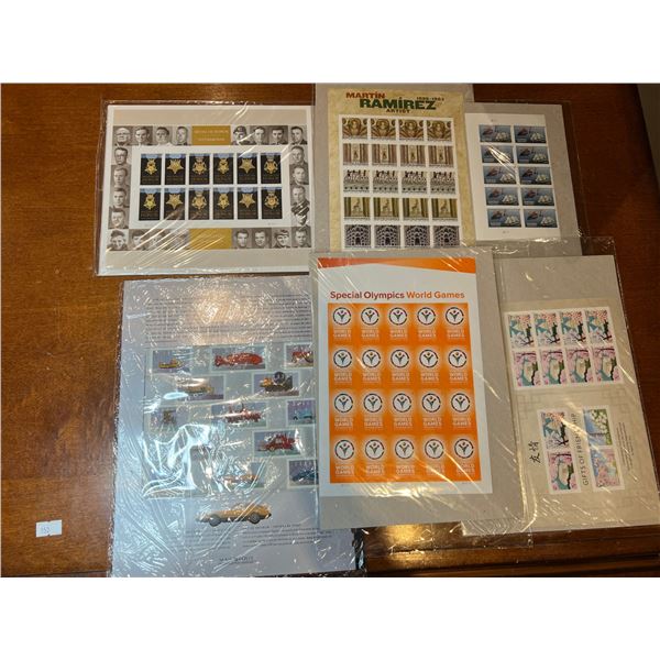 6 Sealed Packs of Canada and USA Stamps - Modern