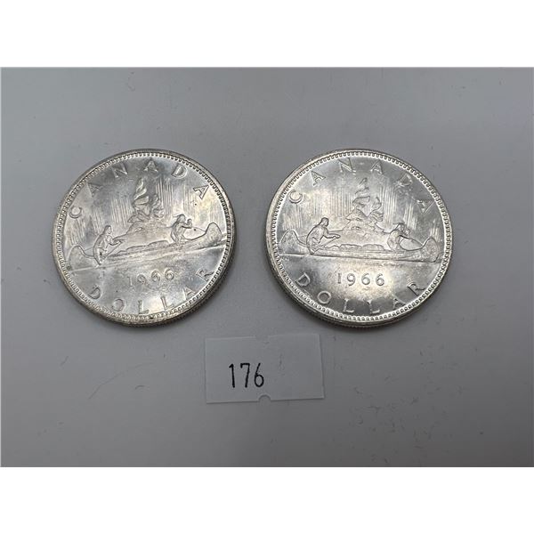 1966 Canadian Silver Dollars