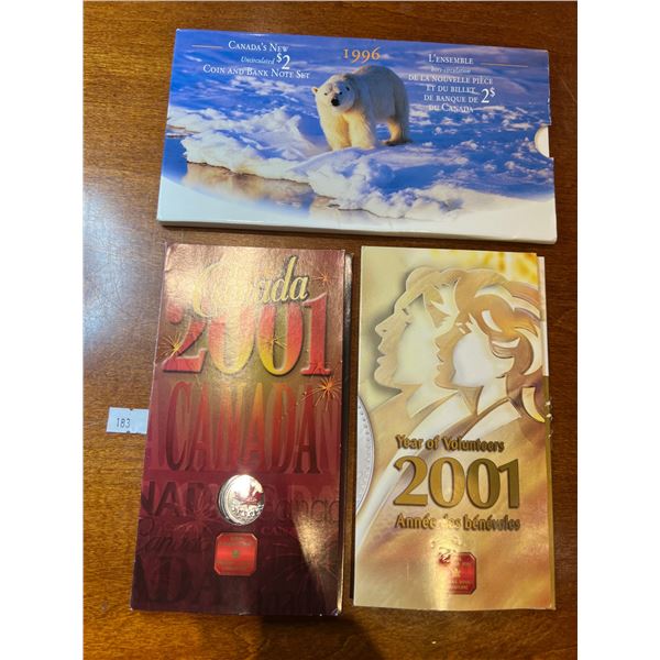 Canadian Currency Gift Sets with Silver coin