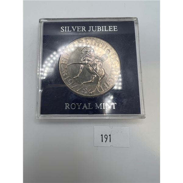 1977 Silver Jubilee Commemorative Token From the Royal Mint