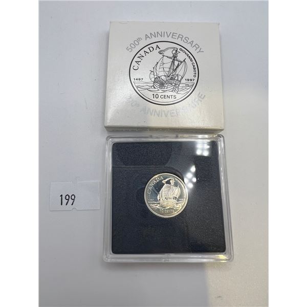 1997 Sterling Silver Proof 10 Cent Coin