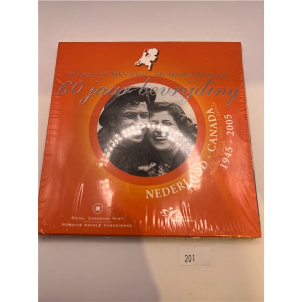 2005 Netherlands Liberation Anniversary Coin Set - Sealed
