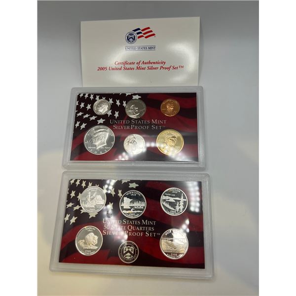 2005 United States Mint Silver Proof Set