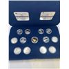 Image 1 : 1992 Canada 125th anniversary 13-Coin Streling Silver Proof 25-Cent Set With Loon