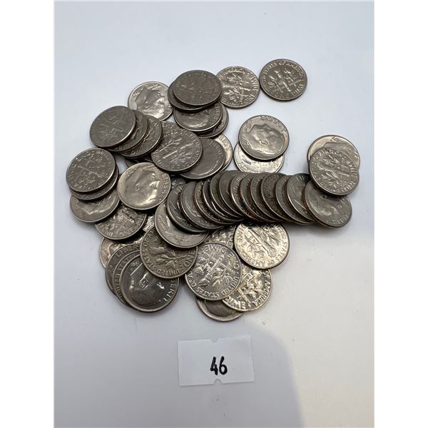 USA 10 Cent Coins Various Years