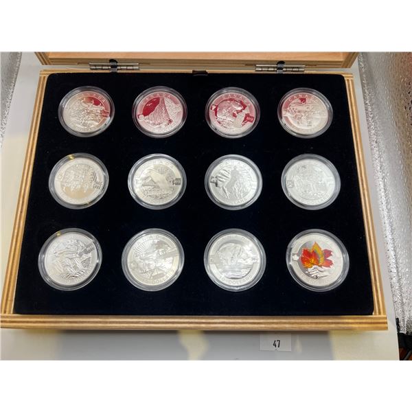 2013 $10 Fine Silver O Canada 12-Coin Set