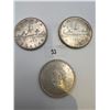 Image 1 : 1960,1961,1964 Canadian Silver Dollars