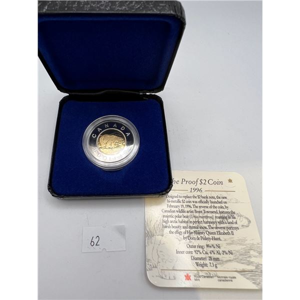 1996 Proof $2 Coin
