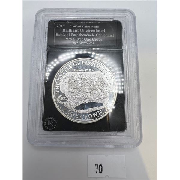 2017 Sterling Silver Crown - Battle of Passchendaele Centennial